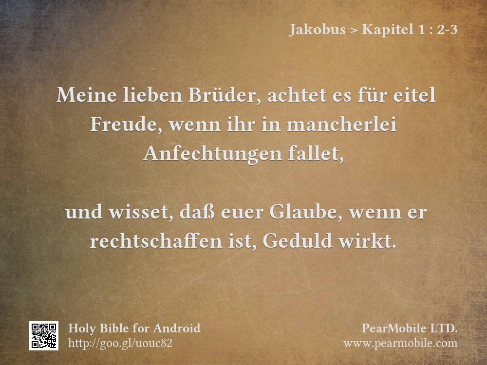 Jakobus, Kapitel 1:2-3
